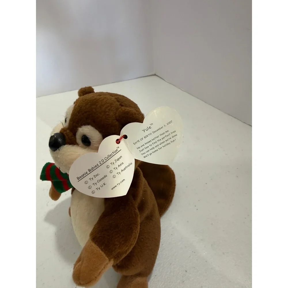 Ty Beanie Babies 2.0 Yule Otter Holiday Plush‎ With Tag 2007